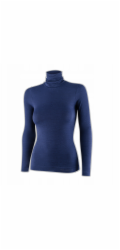 Brubeck Dámský rolák LS1627W COMFORT MERINO, tmavě modrá, XL