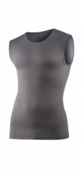 Brubeck Unisex tričko bez rukávů SL1010U, šedé, velikost S