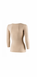 Brubeck LS1628W Dámské tričko COMFORT MERINO s 3/4 rukávy béžové velikosti XL