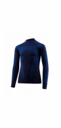 Brubeck LS1612J Dětská mikina THERMO JUNIOR tmavě modrá/bílá 140/146