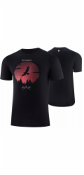 Brubeck SS1265M Pánské tričko s krátkým rukávem OUTDOOR WOOL PRO černé L - EAGLE 1