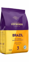 Lofbergs kávová zrna LOFBERGS BRAZIL ARABICA 100% kávová zrna 1kg