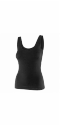 Brubeck TA1059W Dámské tričko bez rukávů COMFORT MERINO černé L