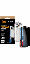 PanzerGlass CARE by Flagship Privacy 3-v-1 pouzdro + soukromá skla + čočka pro iPhone