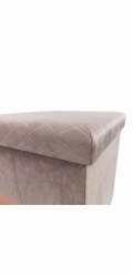 DOMOLETTI Pouf Mateo, růžový, 38 cm x 38 cm x 38 cm