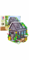 LeanToys Mini skleníkový zahradní domek Stavební kostky 588 dílků LEAN Toys