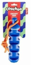 Unizoo HRAČKA PRO PSY COOCKOO GUMOVÁ S ÚCHYTEM GROOVY MODRÁ /3/36