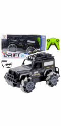 LeanToys RC terénní auto s dálkovým ovládáním, rotace 360°, měřítko 1:12, černé