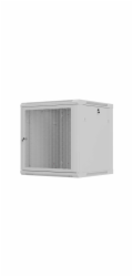 Lanberg Nástěnná rozvaděčová skříň do racku 12U 600x600, šedá, perforované dveře (ploché balení)