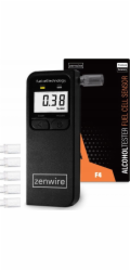 Zenwire alkoholtester elektrochemický profesionální 5x LCD náustky Zenwire F4