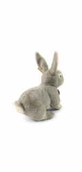 Rappa Plyšový králík šedý 23 cm SOFT COLLECTION, ECO-FRIENDLY