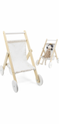 Viga Toys Dřevěný kočárek pro panenky VIGA PolarB