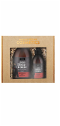 LaQ The Scent of Sex and Business sprchový gel Black Matte 500ml + balzám po holení 150ml