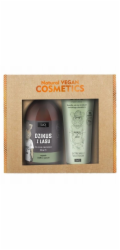 LaQ Wild Man from the Forest matný černý sprchový gel 500ml + balzám v tubě 200ml
