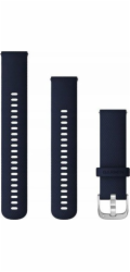 Garmin Silikonový řemínek na zápěstí Quick Release 22 (tmavě modrá / stříbrná přezka) (010-12932-2A)