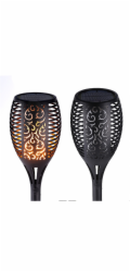 Solární zahradní lampa Forever Pochodeň, 1500 mAh, IP65 černá