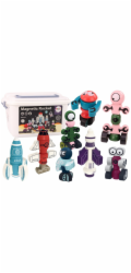 LeanToys Sada magnetických vesmírných raket 56 dílků Magnetický raketový mix LEAN Toys