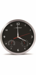 Esperanza Washington Černý Mechanický nástěnný hodiny Kulaté Černé