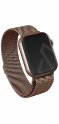 NoName BURGA Metal Mesh Band - náramek pro Apple Watch 42/44 mm (růžové zlato)