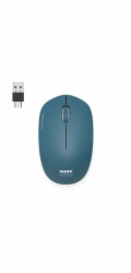 PORT CONNECT bezdrátová myš USB-A/USB-C, safírová