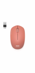 PORT CONNECT bezdrátová myš USB-A/USB-C, cihlová