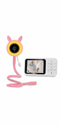 EVOLVEO Baby Monitor N35, dětská chůvička s kamerou,VOX,teploměr,noční vidění,RGB světlo,Růžová