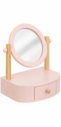 ATMOSPHERA Kosmetické zrcátko Baby růžové, 22 x 17,5 x 28 cm