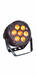 LIGHT4ME BLACK PAR 7x10W RGBWA LED silné světlo