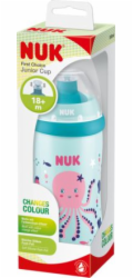NUK Junior Cup 300 ml sportovní náustek Octopus blue 255576 Nuk