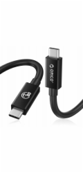 Orico Kabel Thunderbolt 5 USB-C 80 Gb/s, 240 W, 8K@60 Hz, 1,5 m, černý