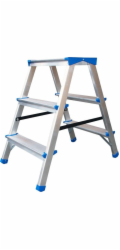 Braket Volně stojící oboustranný hliníkový žebřík se 3 stupni (BR-00-7002)
