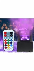 LIGHT4ME LIGHT4ME FOG VERTI 400 LED malý vertikální výrobník mlhy bezdrátové dálkové ovládání RGBW světelný efekt