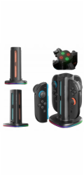 Nabíječka AMAZINGTHING Thunder Pro PlayDock pro ovladače Nintendo Switch 2 - černá