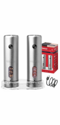 Webber ELEKTRICKÝ MLÝNEK NA PEPŘ A SŮL, BATERIOVÝ, USB, 2 KS, INOX,