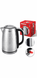 Webber WK-330 bezdrátová rychlovarná konvice 2200 W 1,7 l černá INOX