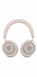 Guess Sluchátka přes uši 4G Triangle Logo Bluetooth ENC růžová