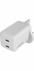 Canyon CU45AC GaN 45W 2xPD UK nástěnná nabíječka bílá