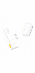 Ulanzi Bezdrátový mini mikrofon s HD 100m pro telefon, USB-C, USB-C / Minipods K1 / Bílá