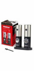 Webber ELEKTRICKÝ MLÝNEK NA PEPŘ A SŮL NA BATERIE MLÝNEK NA SŮL 2 KS