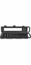 AWTools SADA DLOUHÝCH RÁZOVÝCH NÁSTROJŮ AWTOOLS 1/2" 13dílná 10-32mm ČERNÁ LINKA