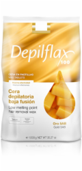 Adler Depilflax 100 flexibilní depilační vosk s nízkou teplotou tání Oro 5AB zlatý 1000 g
