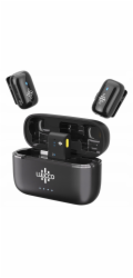 Ulanzi 2x Mini bezdrátový mikrofon na kravatu 100m pro telefon USB Type-C USB-C / Minipods K2 / Černá