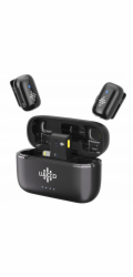 Ulanzi 2x Mini bezdrátový mikrofon na kravatu 100m pro Apple iPhone Lightning / Minipods K2 / Lightning / černý