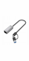 Unitek Hybridní adaptér USB-C/USB-A pro gigabitový Ethernet 2,5G
