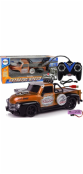 LeanToys auto na dálkové ovládání 1:18 hnědý pick-up