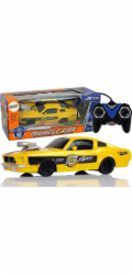 LeanToys Sportovní auto na dálkové ovládání 1:20 žluté