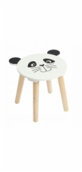 Home Styling Collection Dřevěná dětská stolička SAFARI se zvířecím motivem, 28 cm