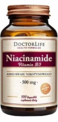 Doctor Life DOCTOR LIFE_Niacinamid Vitamín B3 500mg Doplněk stravy 100 kapslí