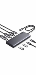 Ugreen HUB CM639 USB-C / 2xHDMI 4K60Hz, DisplayPort, 2xUSB-A, 2xUSB-C 3.2 10Gbps, USB-C PD 100W