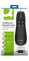 QConnect Q-CONNECT 5tlačítkový prezentační přístroj s laserovým ukazovátkem, černý